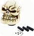 Lunsom Skull Shift Knobs Resin Shifter Head Most Car Transmission Shifting Stick Handle Fit Most Automatic Manual Vehicle (White)...