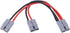 50A Connector Plug with 8AWG Wire, Y-Shaped Quick Connect Battery Harness, Forklift Plug Wire, Pair of Fixed Power Forklift connectors -30cm/0.98 ...