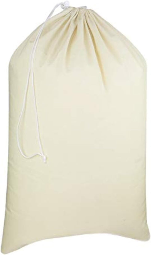 COTTON CRAFT Extra Large Laundry Bags - Heavy Duty Cotton Canvas Drawstring Closure Washable Laundry Bag - Back to School Travel College Dorm Bask...