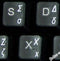 Greek Keyboard Stickers Transparent Background White Lettering for LAPTOPS PC Any Computer Desktop...