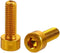 2Pcs Gold Bike Bottle H6.99older Screw 2 Pcs Colorful Water Bottle Cage Bolts Hex Socket Screws Aluminum Alloy Kettle Rack Screw Bicycle Accessori...