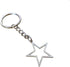 Silver Hollow Star Keychain Pendant Keyring Long Distance Friendship Jewelry for Men Women...