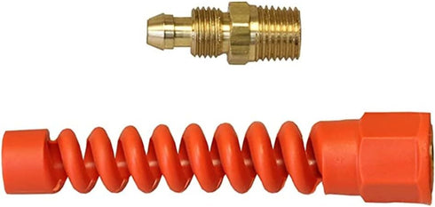 Coilhose Pneumatics PRM0404SRQ Reusable Strain Relief Fitting For 1/4-Inch Flexeel (R) Air Hose, 1/4-Inch MPT Rigid...