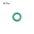 uxcell Fluorine Rubber O-Rings, 5mm OD 3mm ID 1mm Width FKM Seal Gasket for Machinery Plumbing, Green, Pack of 30...