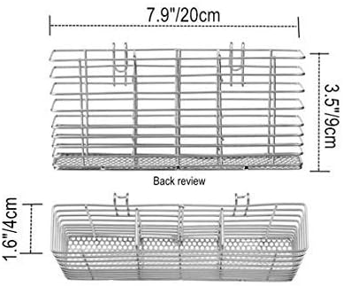 Slideep Cutlery Utensil Silverware Drying Rack, Flatware Storage Solution Basket with Hooks for Kitchen Dish Drainer Dish Drying Rack, RustProof 3...