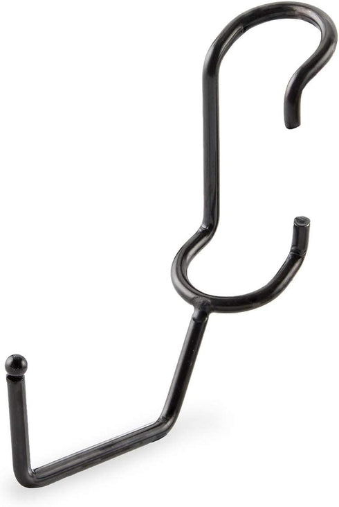 Sunway Tools Shelf Pole Hooks 5-Pack | Utility Hanger Black | Best Solution for Garage Shelving Storage Organization | Use with Metal or Wire Shel...