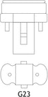 2 Pack 5W G23 LED Bulb, 2 pin U Shaped PL CFL PLS-9W Replacement, 5.3" Length G23 Bulb Plug and Play 2Pin LED Tube, Daylight White G23 Bulb 500LM ...