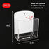 Cosmos Pack of 2 Acrylic Remote Control Holder Adhesive Wall Mount Phone Holder Wall Mount Organizer Media Storage Box Phone Charging Storage Box ...