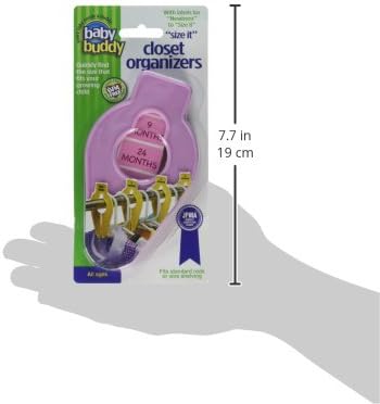 Baby Buddy Closet Organizers, Newborn Essential and Nursery Must Have to Easily Divide Baby Clothes from Newborn to Size 8, Pink, Set of 10...