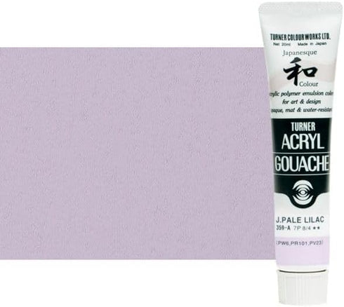 Turner Colour Works Acryl Gouache Artist Acrylic Paint - Single 20 ml Tube - Japanesque Pale Lilac...