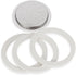 Bialetti (2-Packs) of #06961, total of SIX replacement gaskets and TWO Bialetti replacement filter plates (For 6-CUP Bialetti Moka Express, Dama, ...