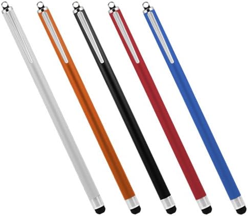BoxWave Stylus Pen Compatible with iPad Mini 1st Gen - Slimline Capacitive Stylus, Slim Barrel, Rubber Tip Stylus Pen - Crimson Red...