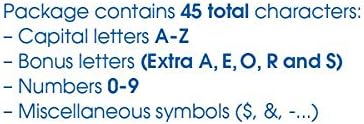 Creative Start® Reusable Stencil, Letters, Numbers and Characters, 2", Gothic (098163)...