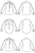 McCall's Women's Loose Fitting Long Sleeve Blouse Sewing Patterns, Sizes 6-14, various, White...