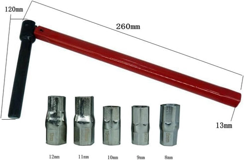 Socket wrench, faucet wrench set, 8-13mm plumber manual tool, suitable for installing faucets in bathrooms...