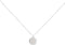 Round Gold Coin Pendant Necklace for Women Girls 925 Sterling Silver 18K Gold Plated Simple Small Full Moon Minimalist Geometric Disk Circle Chain...