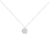 Round Gold Coin Pendant Necklace for Women Girls 925 Sterling Silver 18K Gold Plated Simple Small Full Moon Minimalist Geometric Disk Circle Chain...