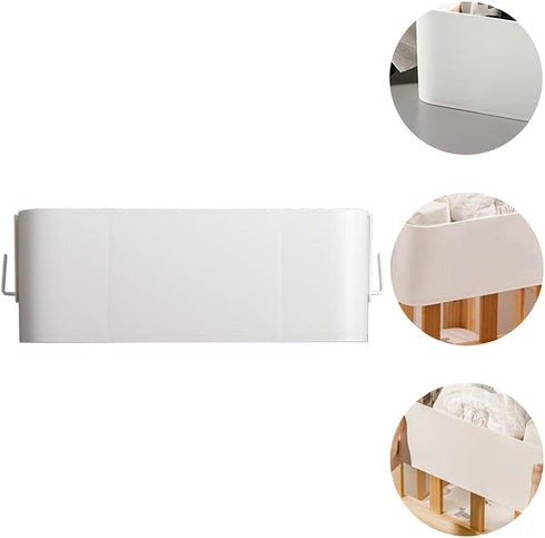 Diaper Organizer Box Baby Crib Hanging Diaper Diaper Storage Bin Nursery Organizers for Changing Table Crib Baby Stroller...