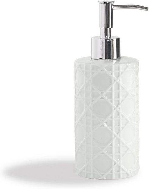 Kassatex ARN-LD Rattan Lotion Dispenser, White...