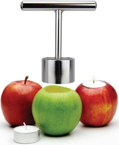 Apple HOLIDAY candle CARVER Christmas centerpiece DECOR...