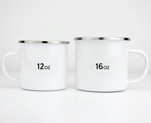 Floral Bird Enamel Camping Coffee Mug, Nature Flowers Botanical Gift Cup for Friend Coworker Women Mom (12oz)...