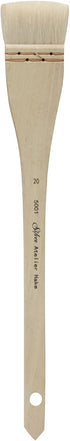 Silver Brush Limited 5001-20 Silver Atelier Hake Flat Brush, Size 20, Long Handle...