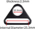 12Pcs 1" Triangle Buckle Adjuster D Ring for Strap purse bag hardware accessories...