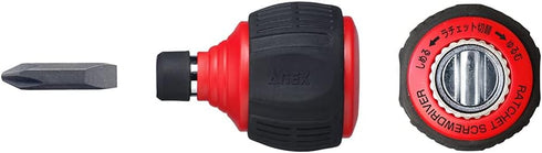 ANEX Ratchet Screwdriver, Replaceable Starby, Includes Ultra Short Bit, Minista 60 No. 306-D...