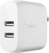 Belkin 24W Dual Port USB Wall Charger - USB C Cable Included - iPhone Charger Fast Charging - USB Charger Block for Power Bank, iPad & iPad Pro, S...