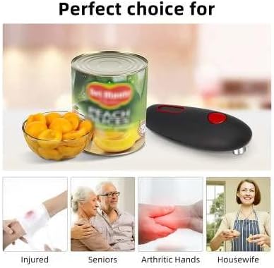 Kitchen's Modern Cordless Can Opener - Automatic, Effortless, Soft Edges, One Touch, Battery Operated, Modern Tool, Easy to Use, Kitchen Gadget Ma...