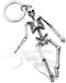 Foldable Skeleton Pendant Key Chain for Men Women Antique Silver Color Metal Alloy Skull Bag Charm Fashion...