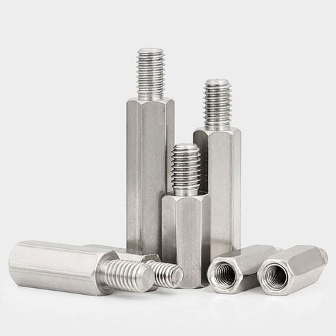 M3 Hex 304Stainless Steel Standoff Male Female Metric Thread Mount Spacer Screw Nut Bolt Motherboard Spacer Prototyping Accessories for PCB, Quadc...