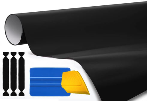 VViViD Black Matte Automotive Vinyl Wrap Film w/ 3M Toolkit (1ft x 5ft)...