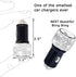 Bling Car Charger with USB Cable Set,Luxury Crystal Car Accessories Kits for Girls & Women,Rhinestone Dual USB Car Charger with Bling 3 in 1 Nylon...