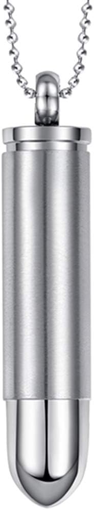 Jude Jewelers Stainless Steel Bullet Style Statement Cocktail Party Biker Pendant Necklace...