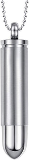 Jude Jewelers Stainless Steel Bullet Style Statement Cocktail Party Biker Pendant Necklace...