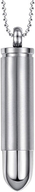 Jude Jewelers Stainless Steel Bullet Style Statement Cocktail Party Biker Pendant Necklace...