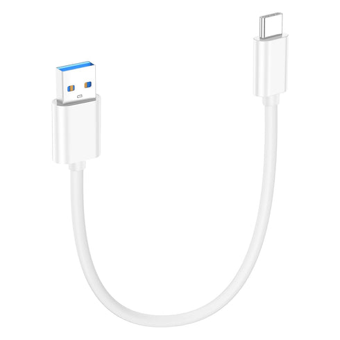 6 inch Short USB A to USB C 3.1 Cable 0.5ft,10Gbps High Speed Data Transfer Cable Compatible with MacBook Pro,iPad Pro Air,iPhone 15,Portable SSD,...