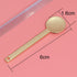 3Pcs Round Metal Cosmetic Spoon Spatulas Makeup Spatula Eye Cream Spoon Beauty Scoop Mini Spoon Makeup Beauty Spoons Mini Cosmetic Skincare Spatul...