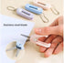 5 Packs Morandi Mini Folding Scissors with Keychain Small Telescopic Foldable Scissors Portable Safe Pocket Travel Scissors Retractable Kids Shear...