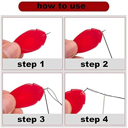 Needle Threader for Sewing Plastic Wire Loop DIY Simple Needle Threader Hand Tool Sewing Tool for Sewing Crafting (5 pcs, Style 1)...