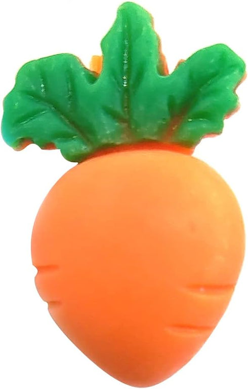 20 pcs Cute Resin Carrot Shape Loop Sewing Coat Buttons -20mm -13/16"...