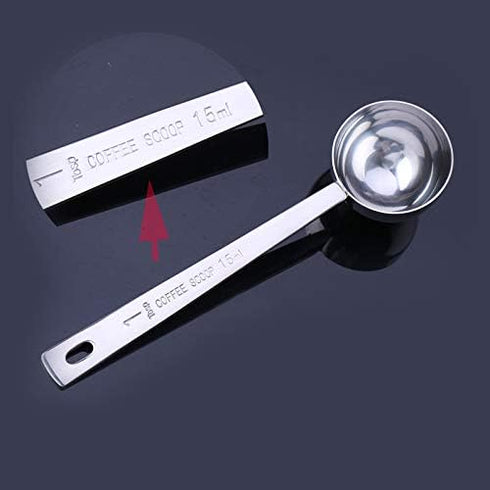 15ml Coffee Scoop 304 18/8 Stainless Steel 1 Tablespoon Measuring Coffee Scoop Spoon,1 Tablespoon,Set of 2...