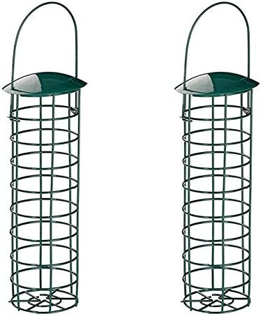 Suet Ball Bird Feeder Outdoor Hanging Metal Wire Wild Bird Feeder Fat Ball Food Feeder (2)...