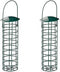 Suet Ball Bird Feeder Outdoor Hanging Metal Wire Wild Bird Feeder Fat Ball Food Feeder (2)...