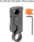 ATLAS-Rotary Coax Coaxial Cable Stripper Cutter Tool For RG58 RG59 RG6 Quad, Ergonomic...