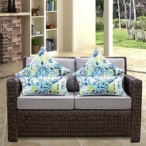 Outdoor Pillows Case, 2PCS Waterproof Outdoor Pillow Covers 18x18 Inch Outdoor Lumbar Pillow Covers Home Decor for Furniture Patio Couch Bed Sofa ...