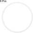 uxcell Silicone O-Rings, 45mm OD 41mm ID 2mm Width VMQ Seal Gasket for Compressor Valves Pipe Repair, White, Pack of 6...