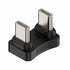 CY 480Mbps USB-C Type C Male to Male Coupler Extender Power Data Adapter Opposite U Shape Back Angled for Power Bank Phone Laptop...