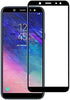 [2 PACK Black Front High Clear Films Bubble Free for Samsung Galaxy A6 2018 A600 Tempered Glass Screen Protector Anti-Scratch Protective Film...